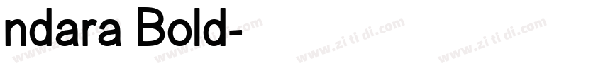 ndara Bold字体转换